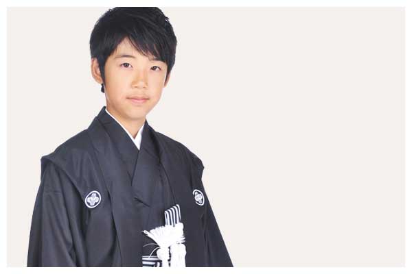 卒業式男児